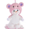 Kurt Adler Baby's 1st Christmas Snow Bear - Pink