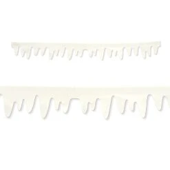 Fabric Icicle Garland - 4 Feet Long - 2 Pack