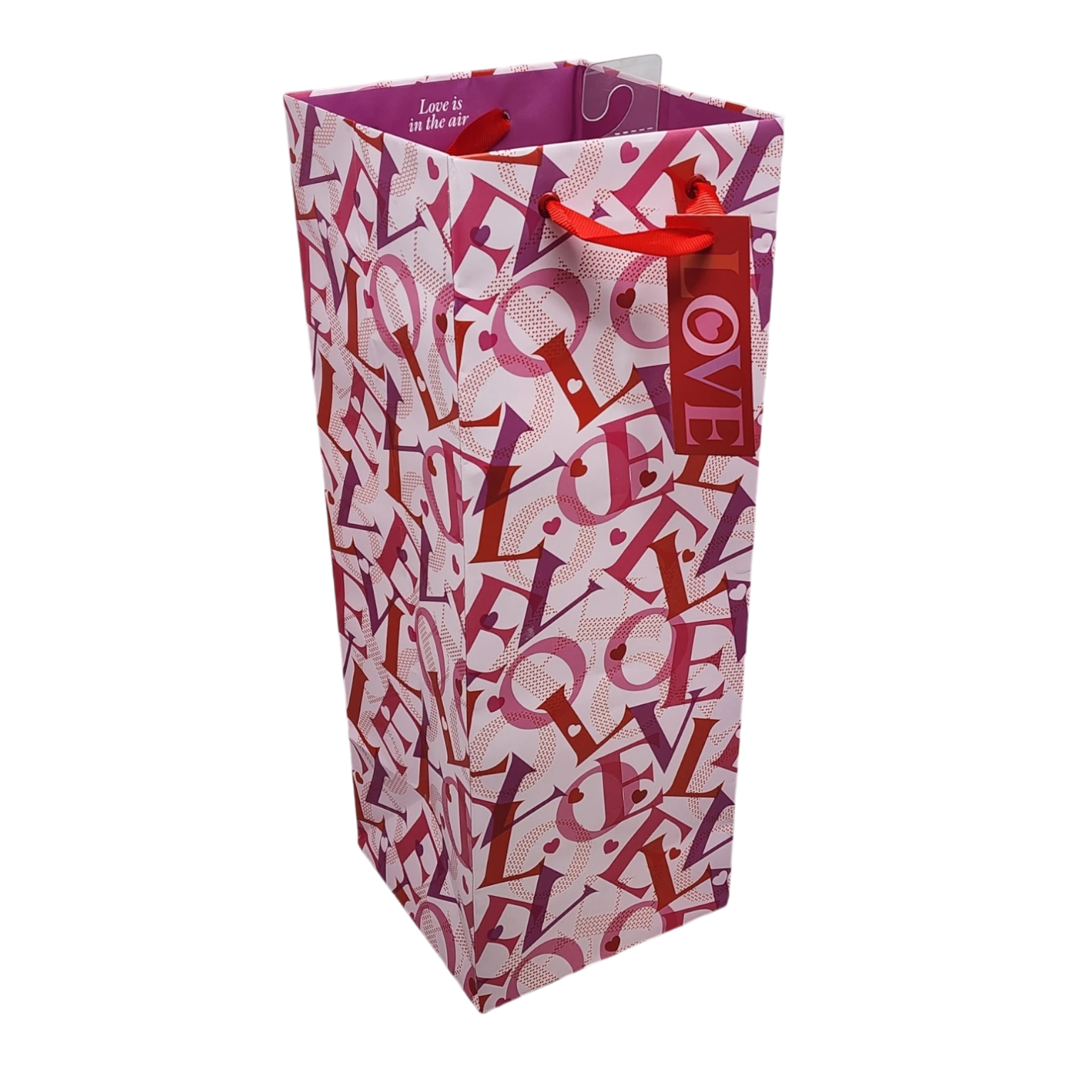 Love Is In The Air Bottle Gift Bag 1 Love Is In The Air Bottle Gift Bag