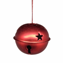 Jingle Bells (8 Pack) - 50mm - Matt Red -Toy Series Store tg6ko493js93yf9ha0w9