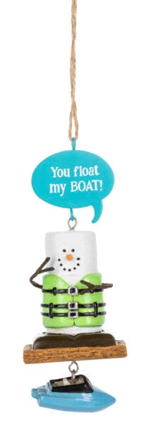 Smores Boating Ornament - You Float My BOAT!