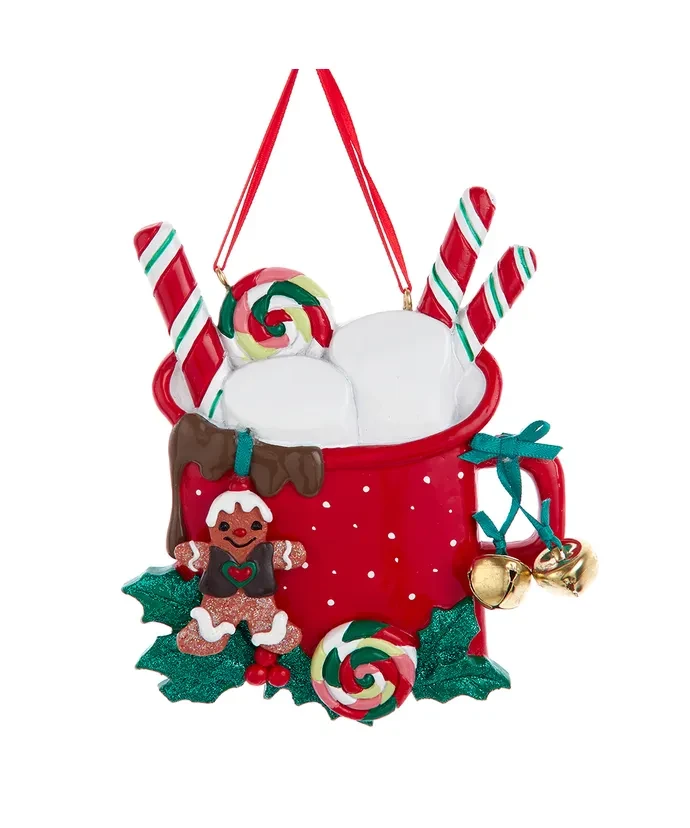 Kurt Adler Cocoa Mug With Marshmallows Ornament - Family Of 2 1 Kurt Adler Cocoa Mug With Marshmallows Ornament - Family Of 2