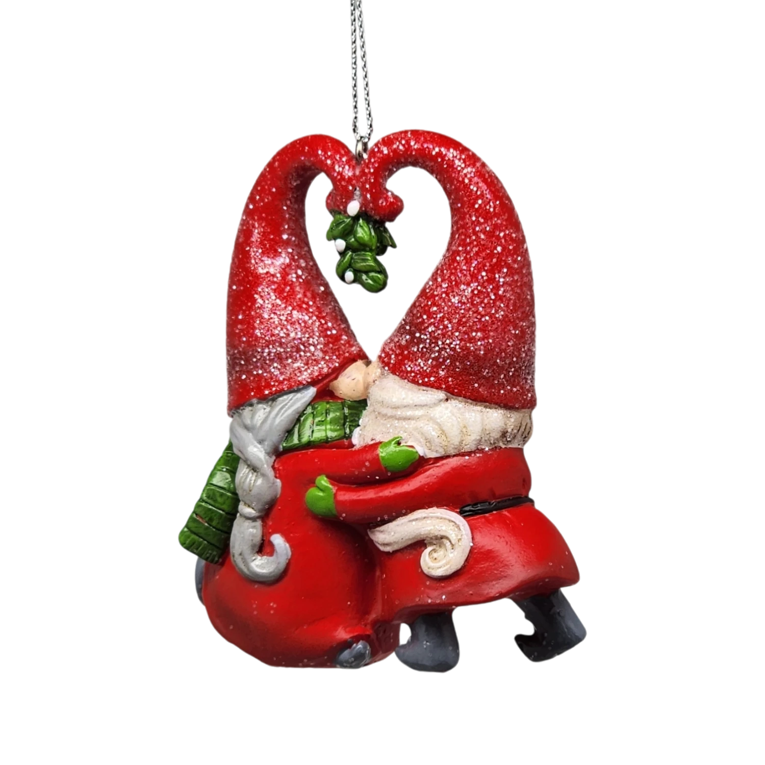 Gnomes Under The Mistletoe Ornament 3 Gnomes Under The Mistletoe Ornament - Image 3