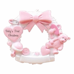 Baby Girl Wreath - Ornament