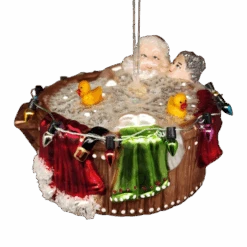 Santa And Mrs Claus In A Hot Tub Ornament -Toy Series Store uff59yzdf4fz8hgzz68h