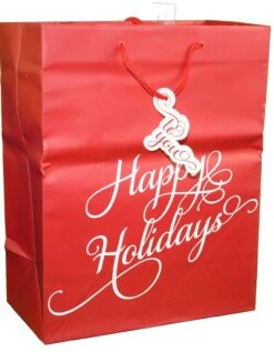 Traditional Lettering Gift Bag - Merry Christmas Red Large -Toy Series Store uizk2wngq6f7kxf9qrof
