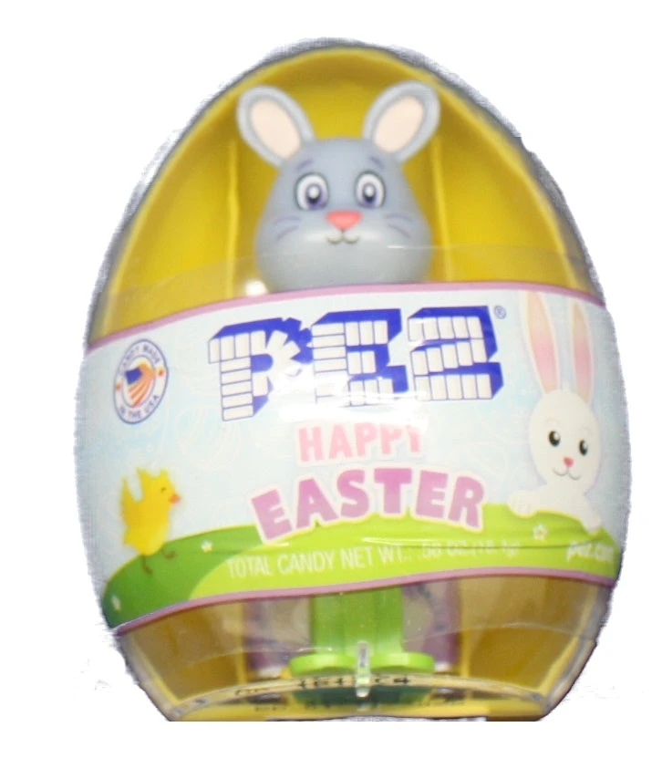 Easter Egg Pez Dispenser - Grey Bunny 1 Easter Egg Pez Dispenser - Grey Bunny