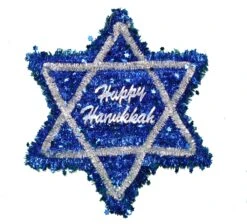 Garland Tinsel Hanukkah Star Wall Hanging