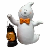 Friendly Ghost With Pumpkin Lantern