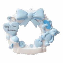 Baby Boy Wreath - Ornament