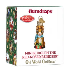 Gumdrop Mini Rudolph Glass Ornament -Toy Series Store ux22nfcuw52wofywol6l