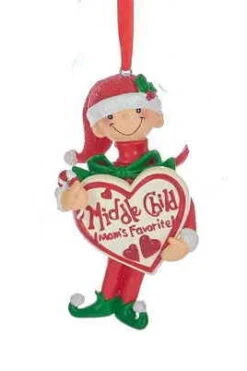 Kurt Adler Mom's Favorite Child Ornament - Boy - Middle Child