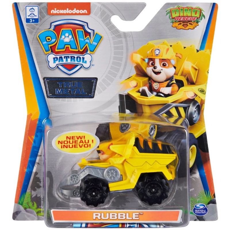 SpinMaster Paw Patrol True Metal - Rubble Dino Rescue Diecast Car 1 SpinMaster Paw Patrol True Metal - Rubble Dino Rescue Diecast Car