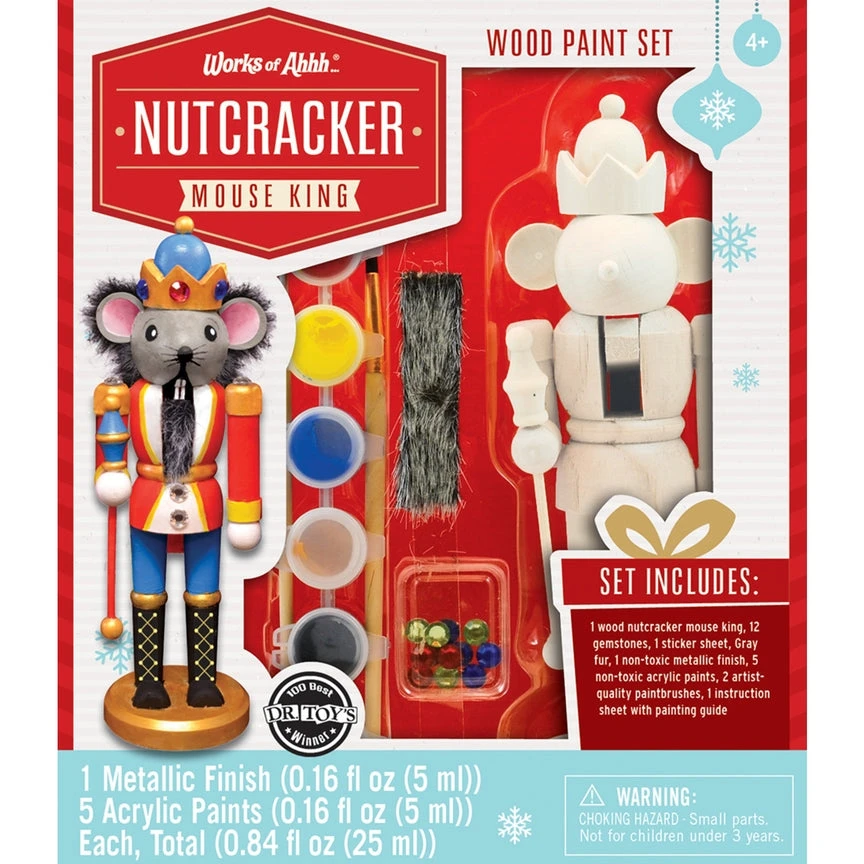 Nutcracker Mouse King Wood Paint Set 1 Nutcracker Mouse King Wood Paint Set