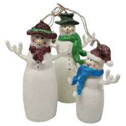 STERLING Acrylic Snow Family Ornament - Set Of 3