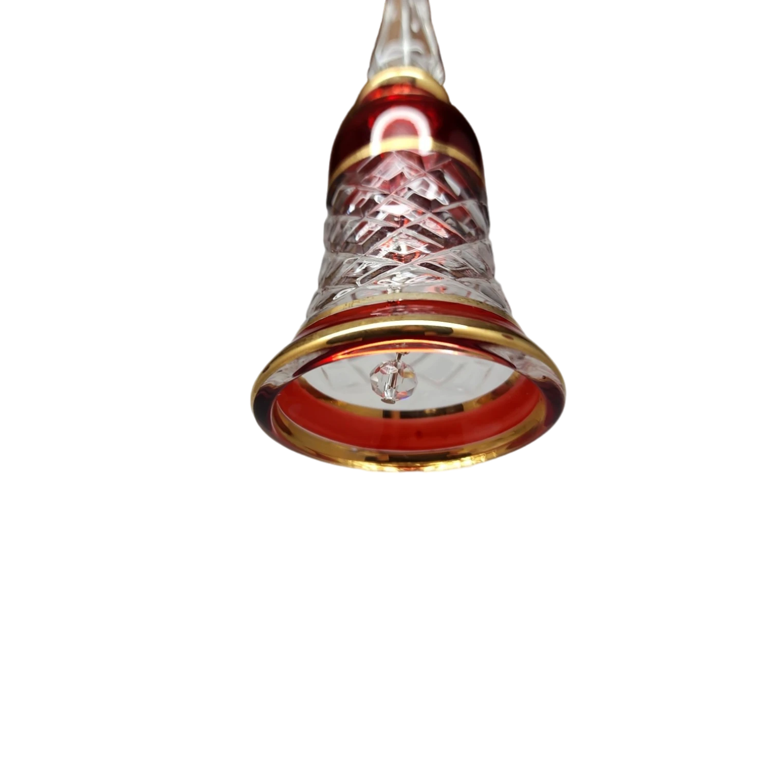Gold Cut Etched Bell - Red 2 Gold Cut Etched Bell - Red - Image 2