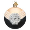 Classic Audrey Round Glass Ornament