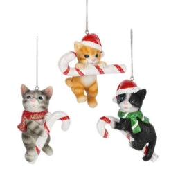 Christmas Kitten Ornament -