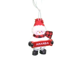 Cozy Snowman Ornament (Letters A - F) - -Toy Series Store whtdhju7vuqjnhscvomh