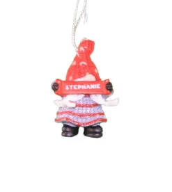 Personalized Gnome Ornament (Letters R-Z) - Stephanie