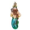 Neptune Merman Glass Ornament