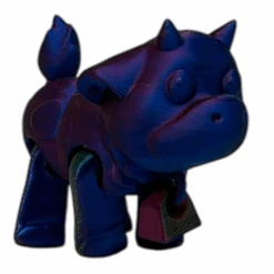 Barnyard Cow - Metallic Rainbow Color