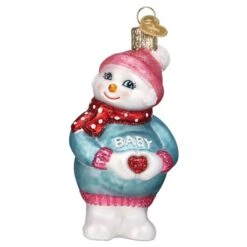 Expectant Snowlady Glass Ornament -Toy Series Store xojyxtsehy0rwr7pjbvp