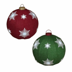 Lighted Collapsible Ball Ornament- 30 Inches In Diameter - Green -Toy Series Store xtucsppczl0ote6uwdfc