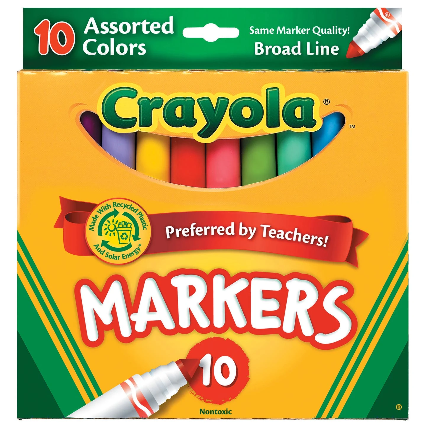 Crayola Markers - Broad Line - Assorted Colors - 10 Count 2 Crayola Markers - Broad Line - Assorted Colors - 10 Count - Image 2