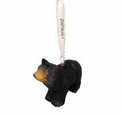 Handcarved Wood Ornament - Black Bear