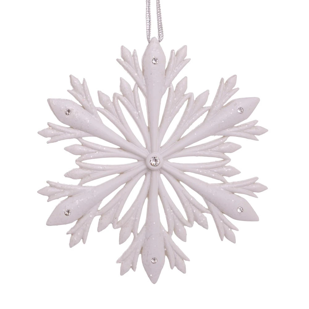 Kurt Adler Elegant Snowflake Ornament With Swarovski Elements 3 Kurt Adler Elegant Snowflake Ornament With Swarovski Elements - Image 3