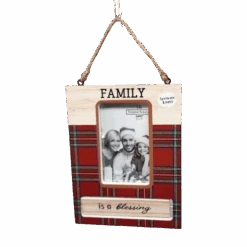Spinning Frame Ornament - Family