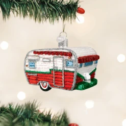 Travel Trailer Glass Ornament -Toy Series Store yjbpggpytjuozgke93ig