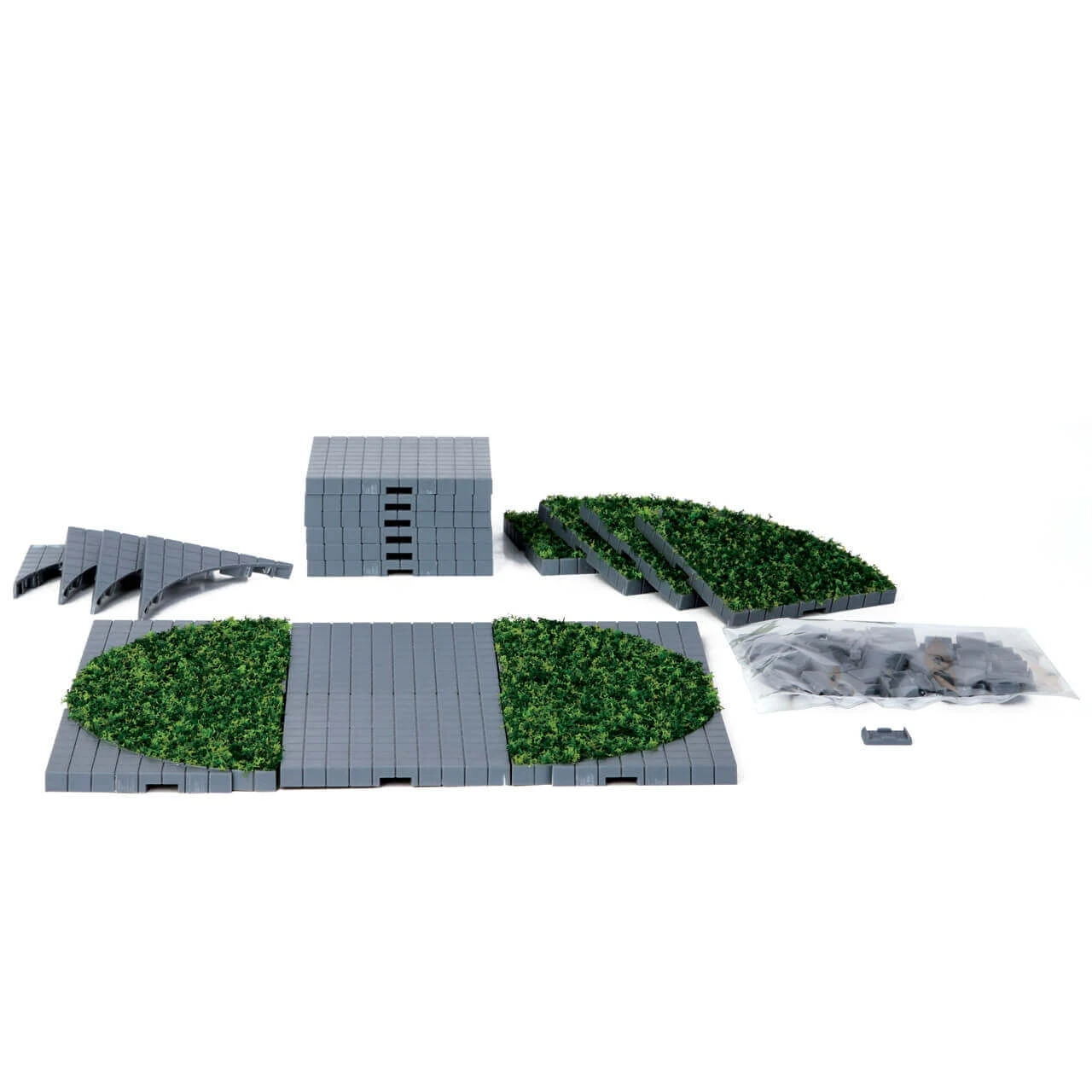 Lemax Complete Plaza Park Grass - 24 Pieces