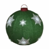Lighted Collapsible Ball Ornament- 30 Inches In Diameter - Green