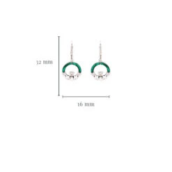 Green Malachite Sterling Silver Claddagh Drop Earrings -Toy Series Store ynzq3h51ndqchpbbweak