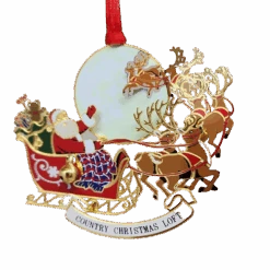 To All A Good Night Collectible Brass Ornament