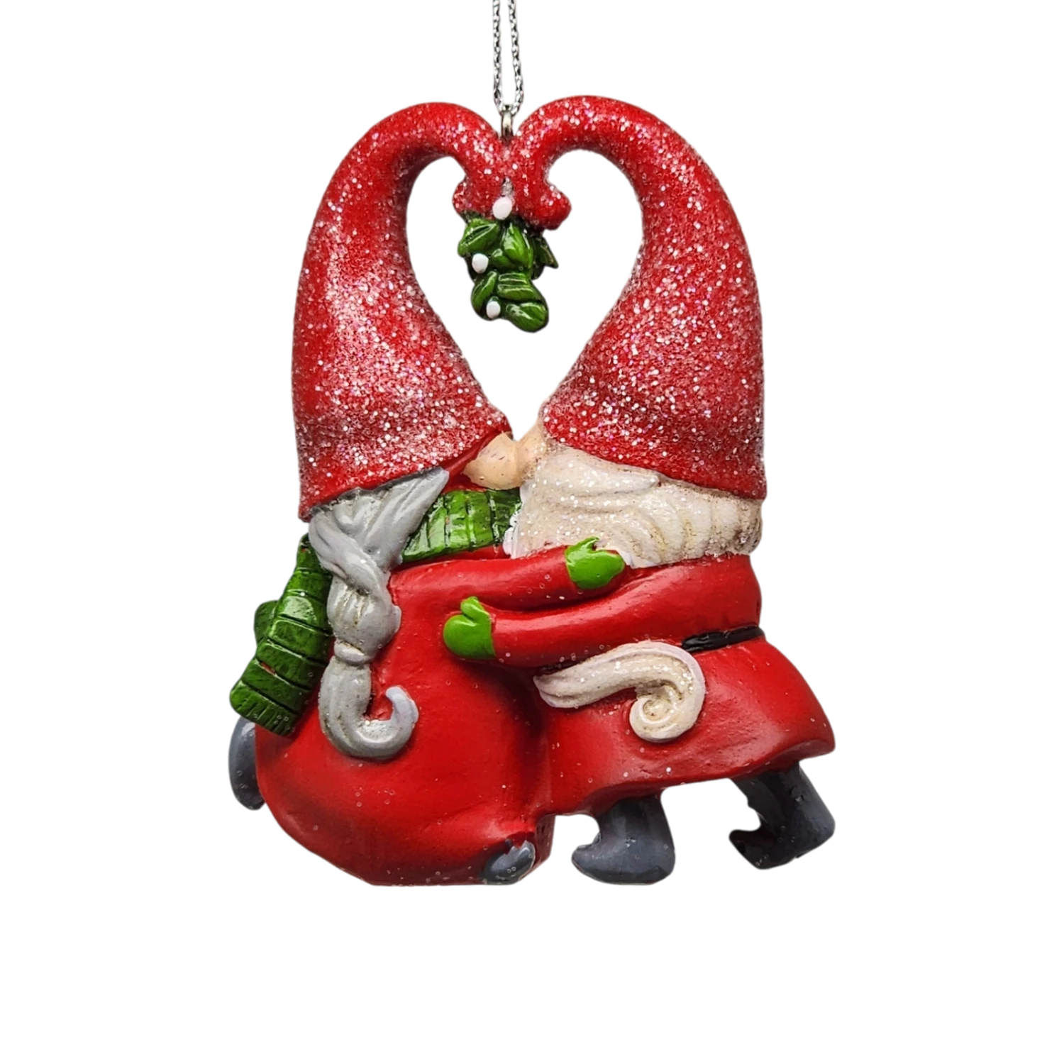 Gnomes Under The Mistletoe Ornament 1 Gnomes Under The Mistletoe Ornament