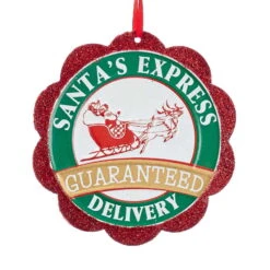 Kurt Adler Santa Seal Of Approval Ornament - Santa's Express -Toy Series Store zac1mumswdokh5gmqps5