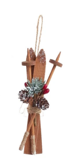 Kurt Adler Wooden Skis With Holiday Décor Ornament - 6 Kurt Adler Wooden Skis With Holiday Décor Ornament - -Toy Series Store zem3q3bvwbdjwc3zapjb