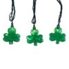 Kurt Adler UL 10-Light Shamrock Light Set With Green Wire