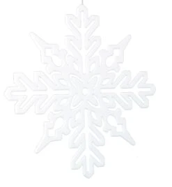 Glitter Snowflake 11 Inch Ornament - Touch Of Sparkle - Diecut