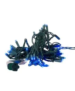 Kurt Adler 100-Light 5mm Blue LED Green Wire Light Set -Toy Series Store zgbrbs5hdgmad2bltdza