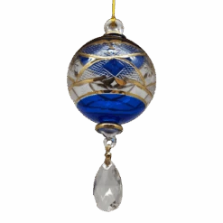 Etched Blown Glass Ball With Crystal Dangle - Blue 6 Etched Blown Glass Ball With Crystal Dangle - Blue -Toy Series Store zhffu4w7egdhvcuj0d7c