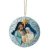 Blue & Gold Holy Family Ornament
