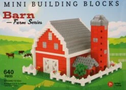 Mini Building Blocks - Farm Series - Barn With Fence