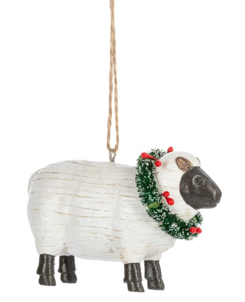 Folk Art Farm Animal Ornament - Sheep 1 Folk Art Farm Animal Ornament - Sheep